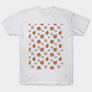 Poinsettia Design T-Shirt